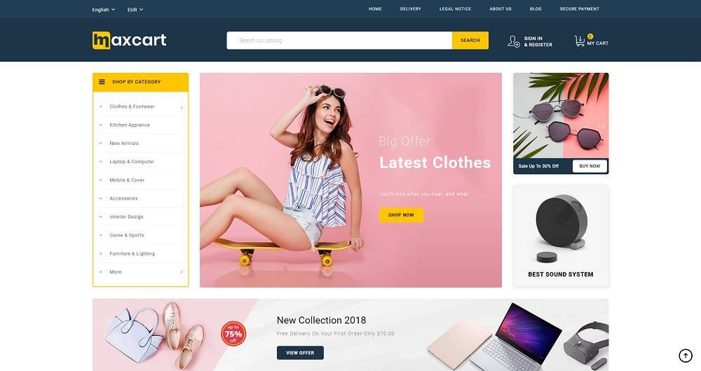 Maxcart - Tema responsive Prestashop 1.7