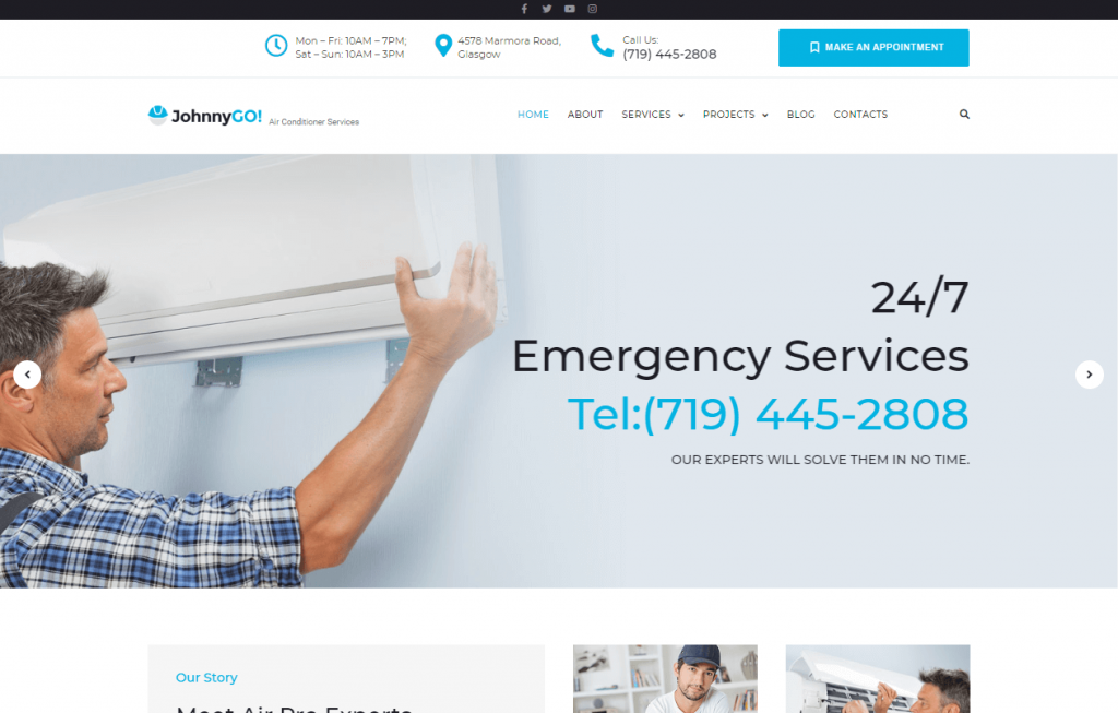 многоцелевая тема WordPress для домашних служб