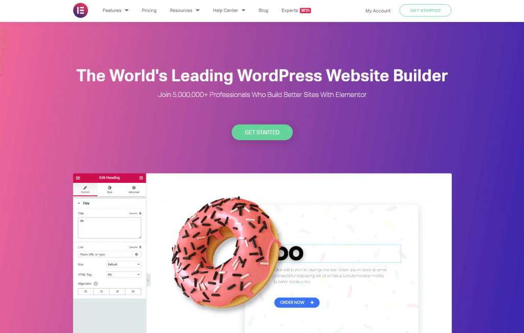 Plantillas de elementos de WordPress