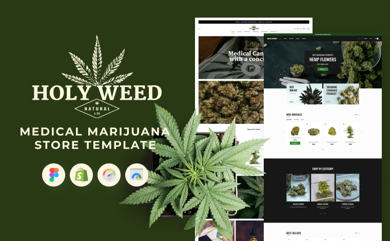 医用大麻商店模板