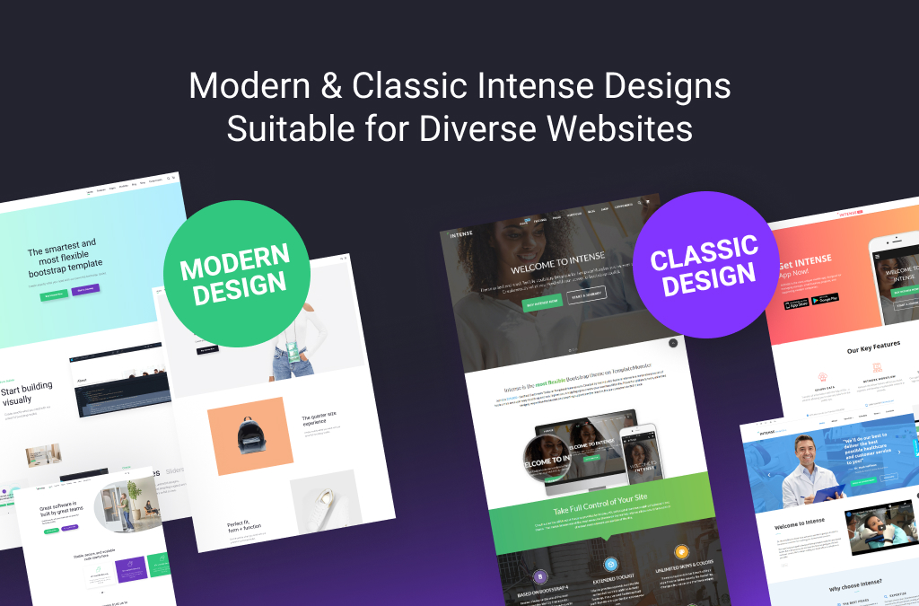 Designs intenses modernes et classiques