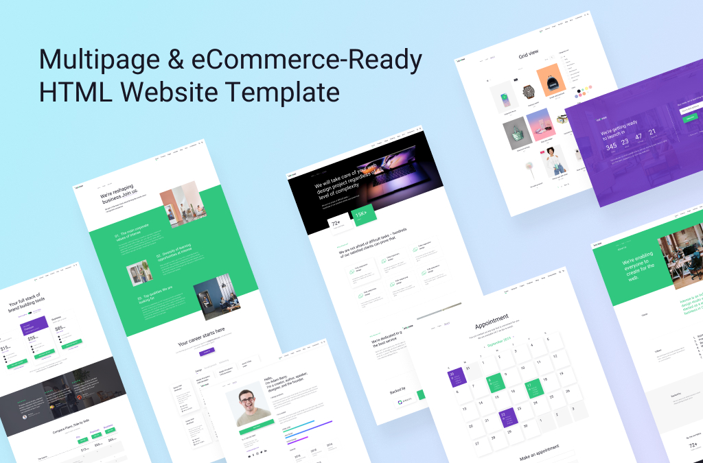 Meilleur modèle HTML polyvalent : solution multipage et prête pour le commerce électronique
