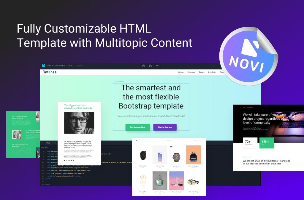 Meilleur modèle HTML polyvalent : personnalisation complète