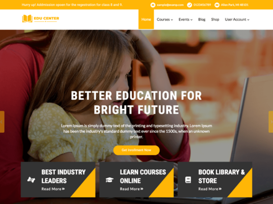 educenter-เวิร์ดเพรสธีมฟรี