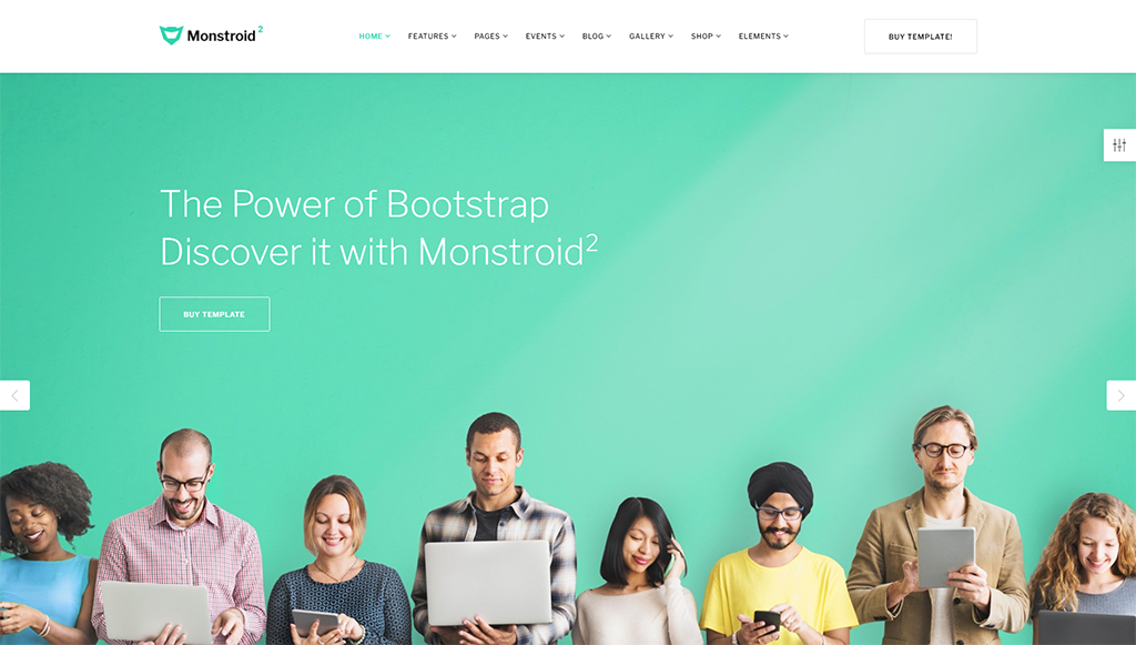 ธีม Monstroid2 สำหรับเว็บไซต์ HTML5