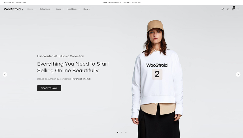 WooStroid2: ธีมอีคอมเมิร์ซชั้นนำ