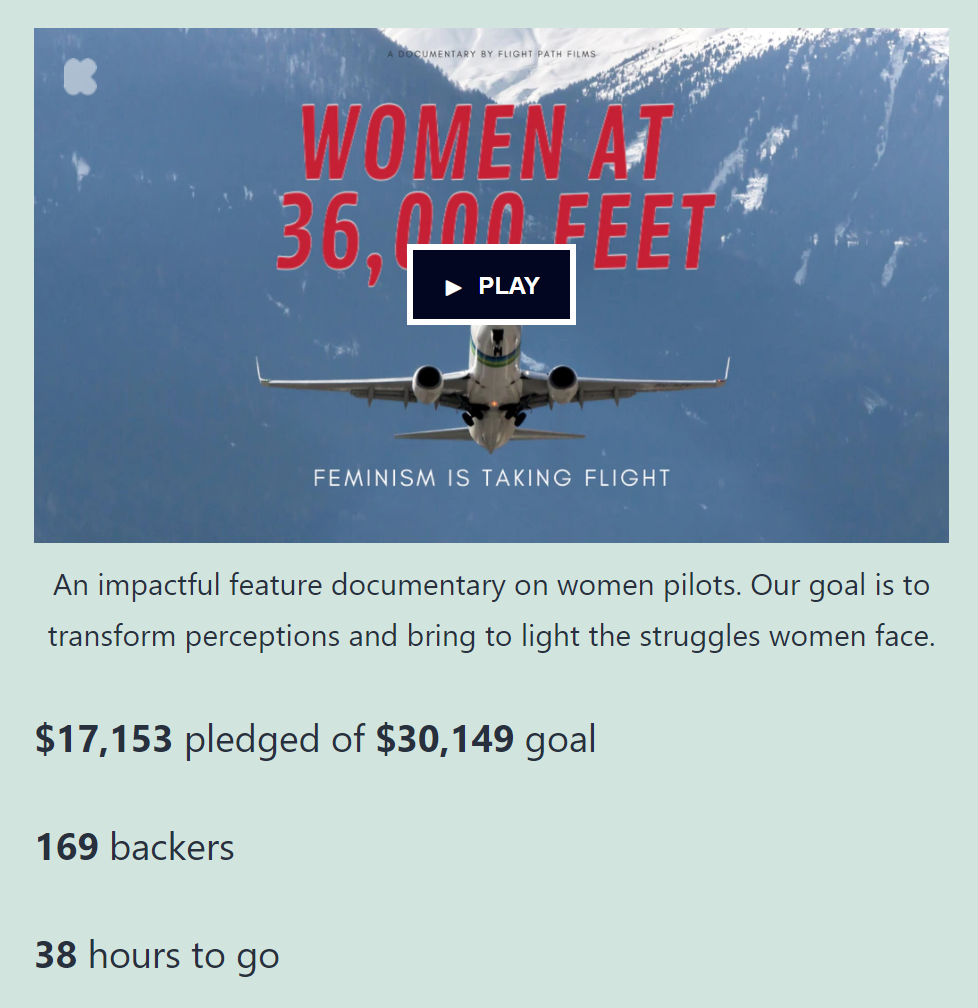 Una campaña de Kickstarter en WordPress