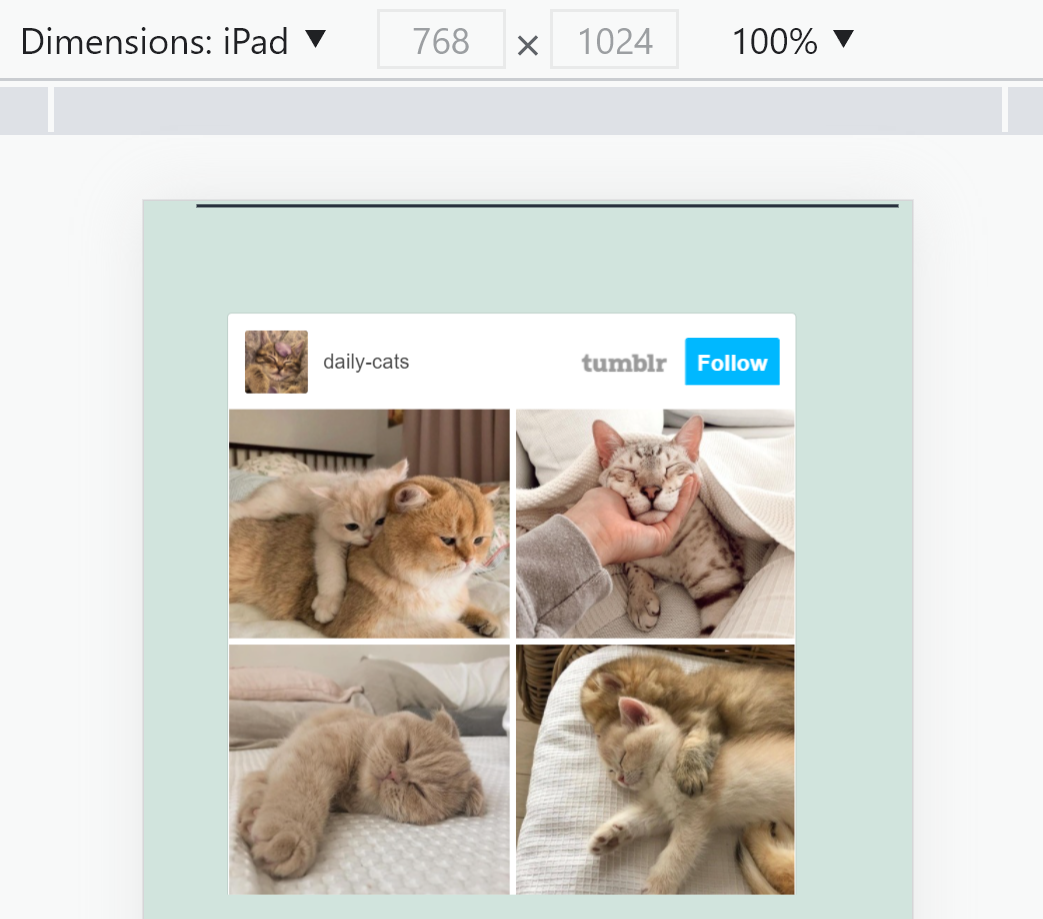 WordPress 中的响应式 Tumblr 帖子