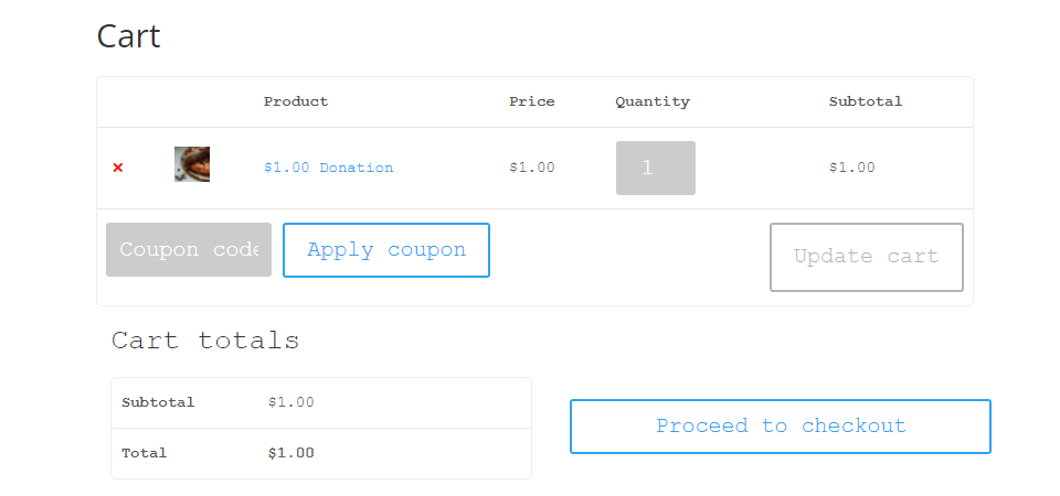 woocommerce-Standard-Einkaufswagenseiten