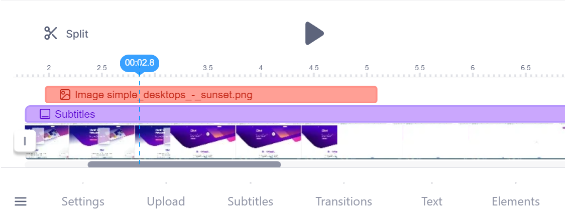 Editar la línea de tiempo de un video