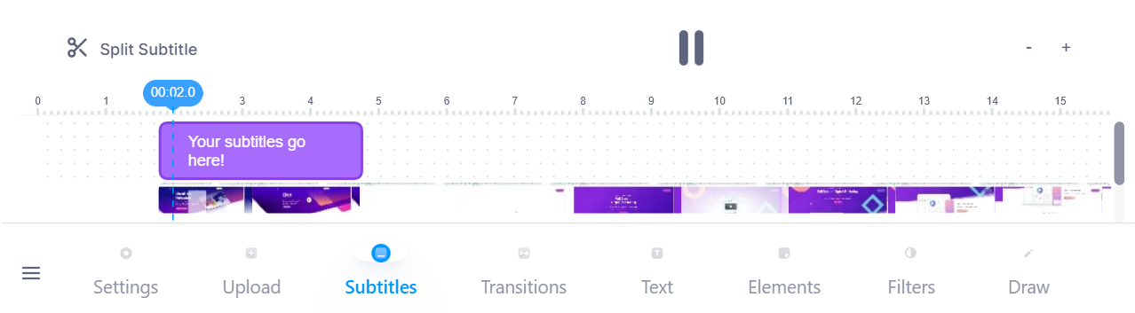 Agregar subtítulos en VEED.IO