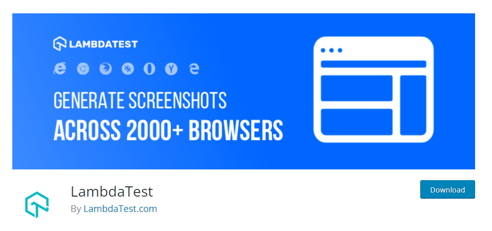 test lambda des plugins de développeur web