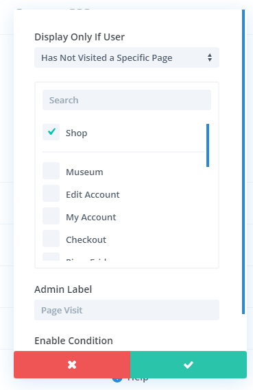 opzioni divi condition per personalizzare woocommerce