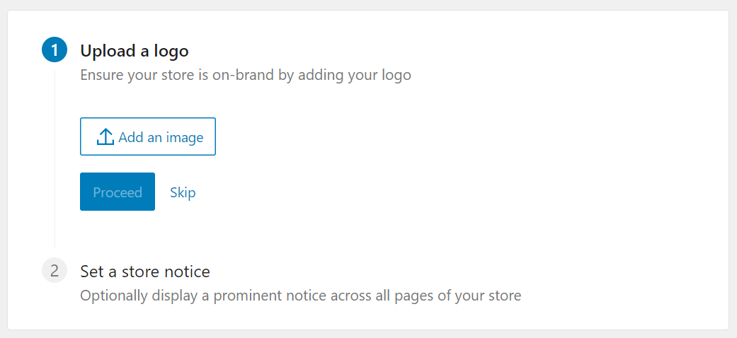 WooCommerceのロゴをアップロードする