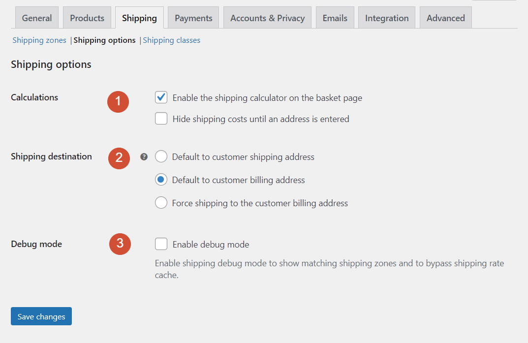 Configurazione delle opzioni di spedizione di WooCommerce