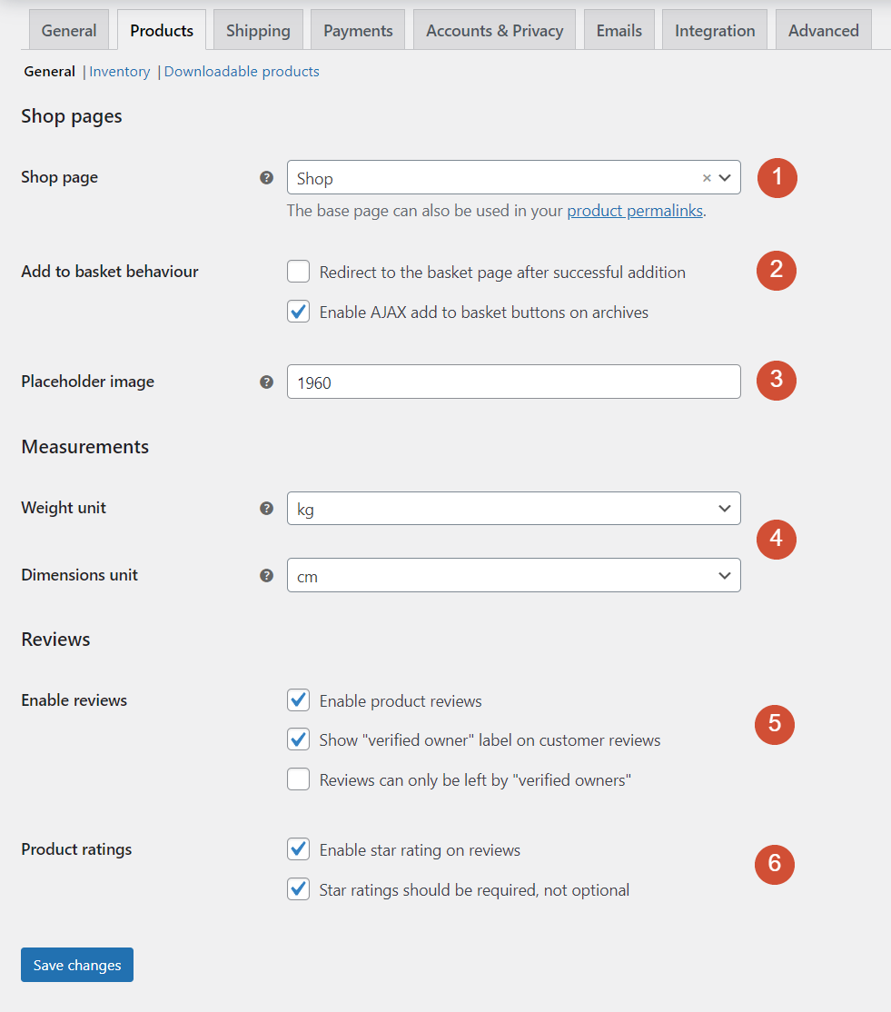 Configurazione delle impostazioni generali del prodotto in WooCommerce