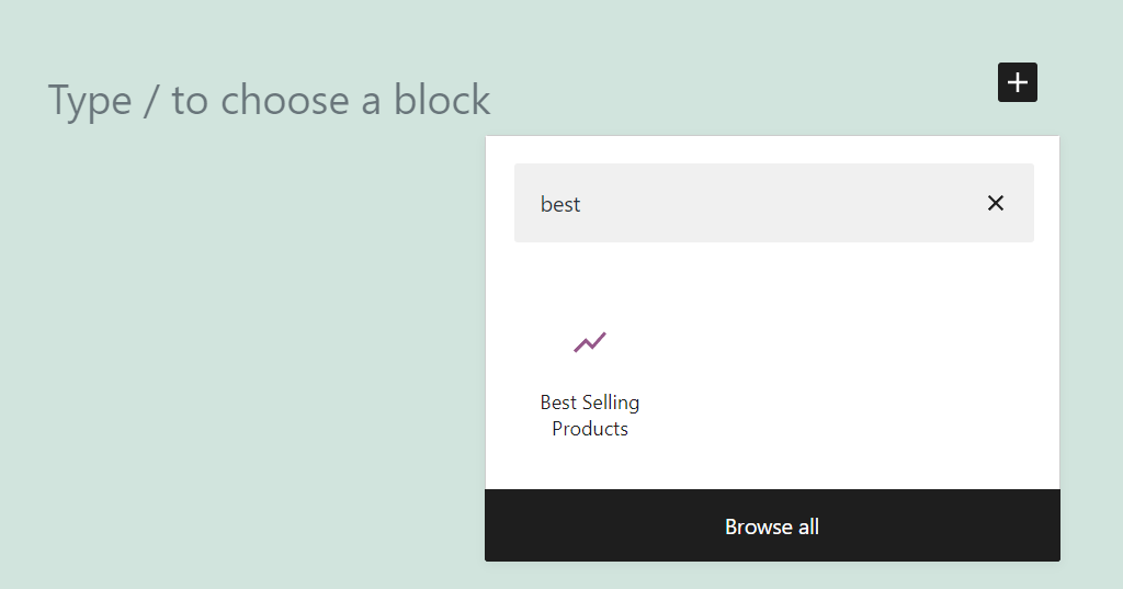 Aggiunta del blocco dei prodotti più venduti in WooCommerce