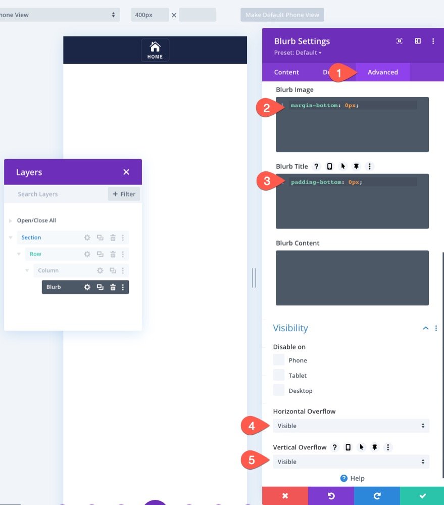 липкие нижние колонтитулы для мобильных устройств divi