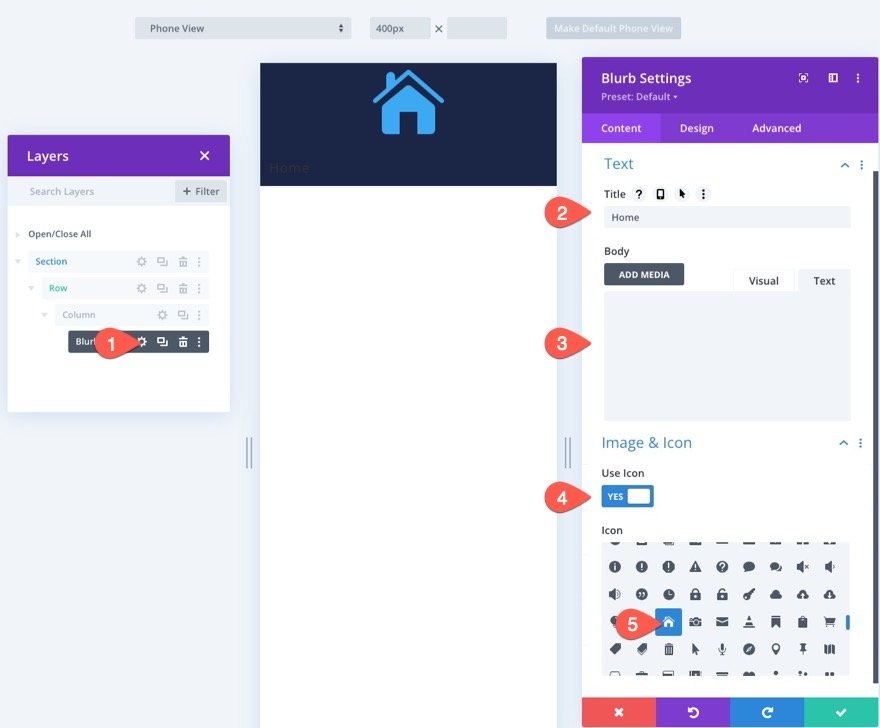 липкие нижние колонтитулы для мобильных устройств divi