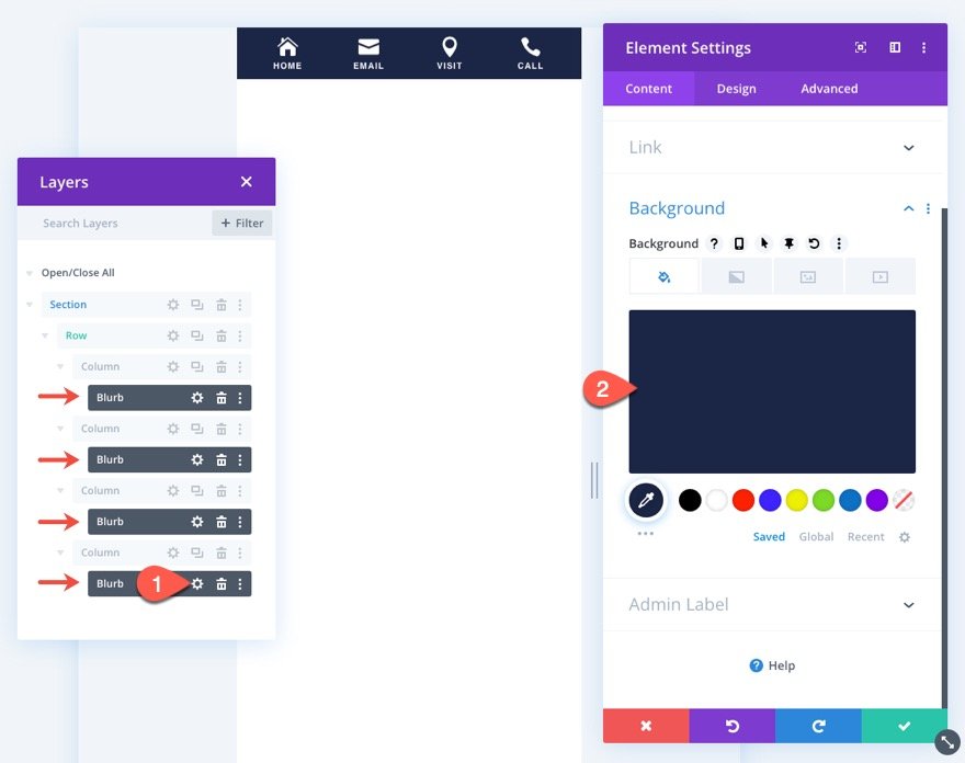 липкие нижние колонтитулы для мобильных устройств divi