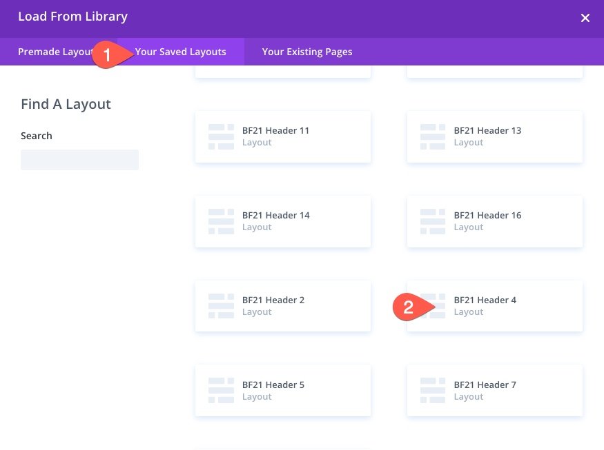 divi черная пятница заголовок нижний колонтитул пакет