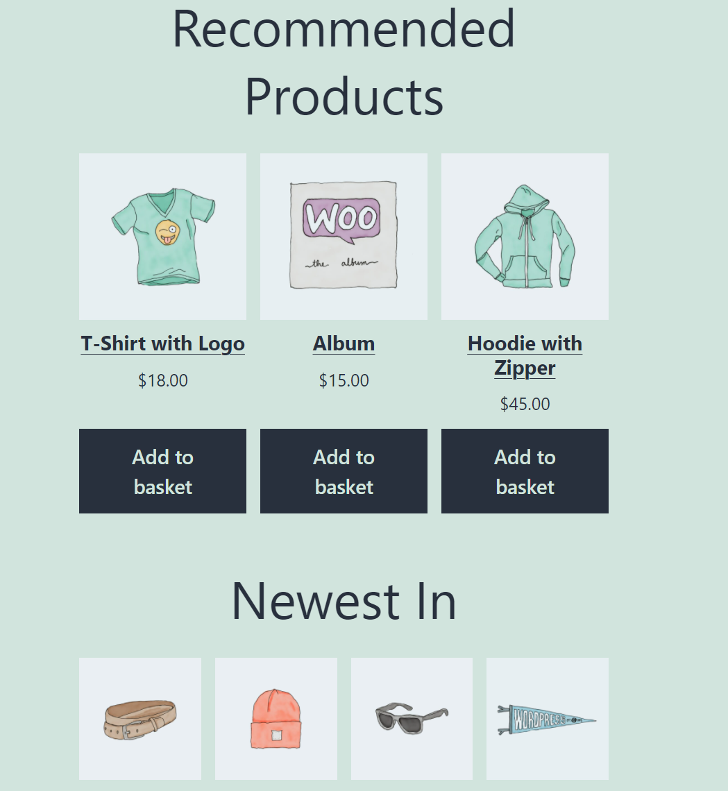 การใช้บล็อก WooCommerce ผลิตภัณฑ์ที่หยิบด้วยมือที่ส่วนหน้า