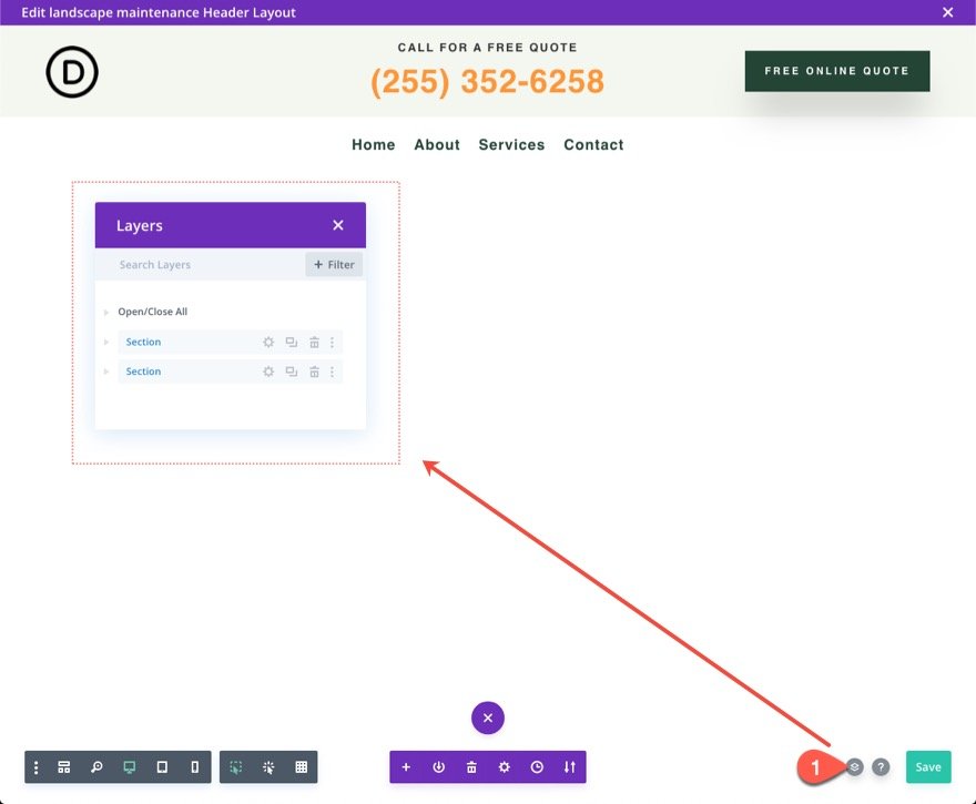 encabezado adhesivo divi para móvil