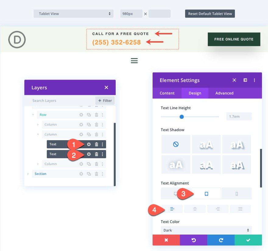 encabezado adhesivo divi para móvil