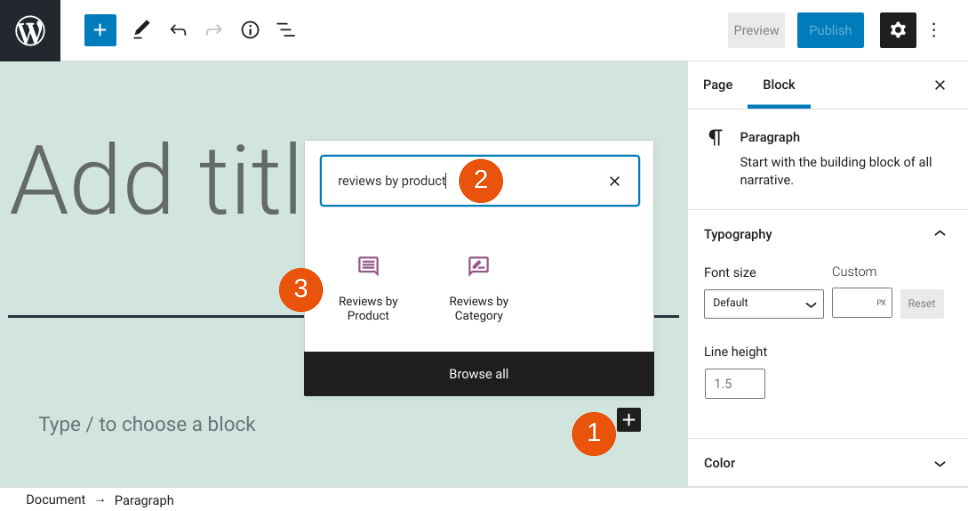 การเพิ่มบล็อกรีวิวตามผลิตภัณฑ์ WooCommerce