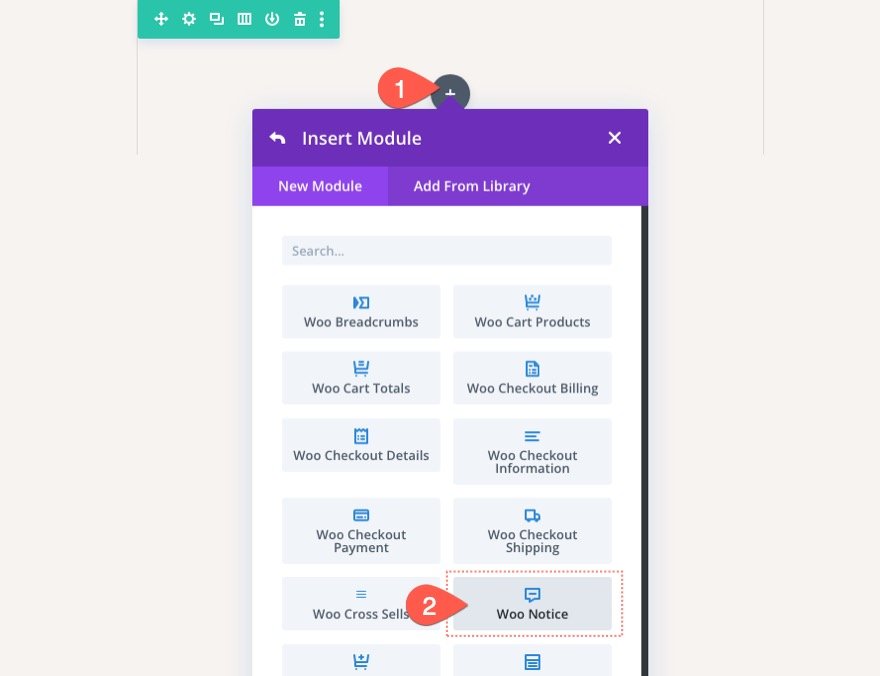 Divi WooCommerce 購物車頁面模板