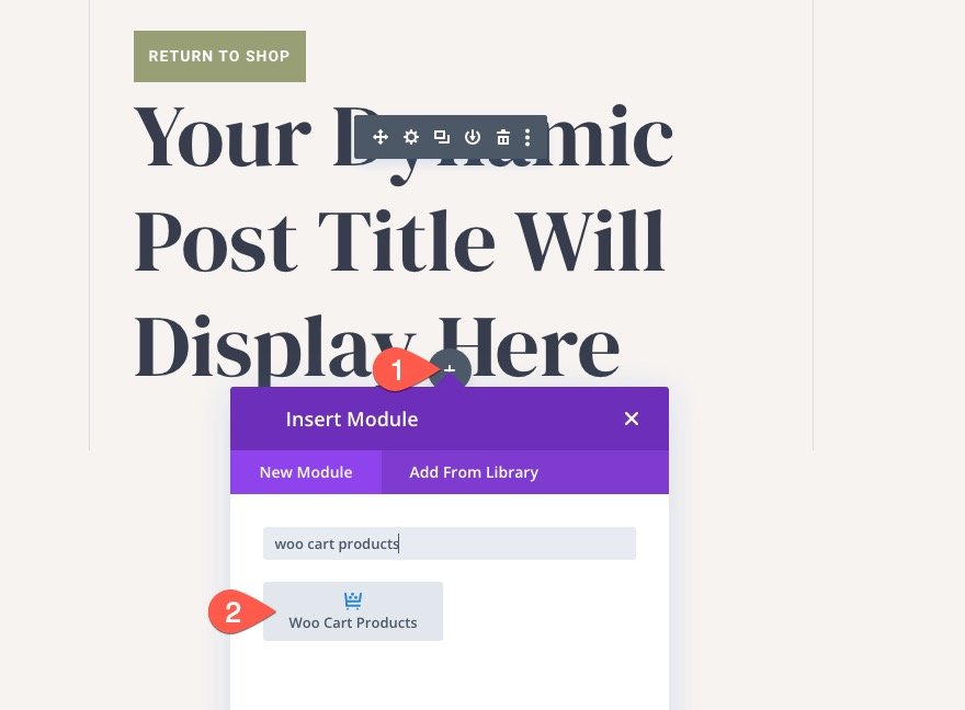 Divi WooCommerce 購物車頁面模板