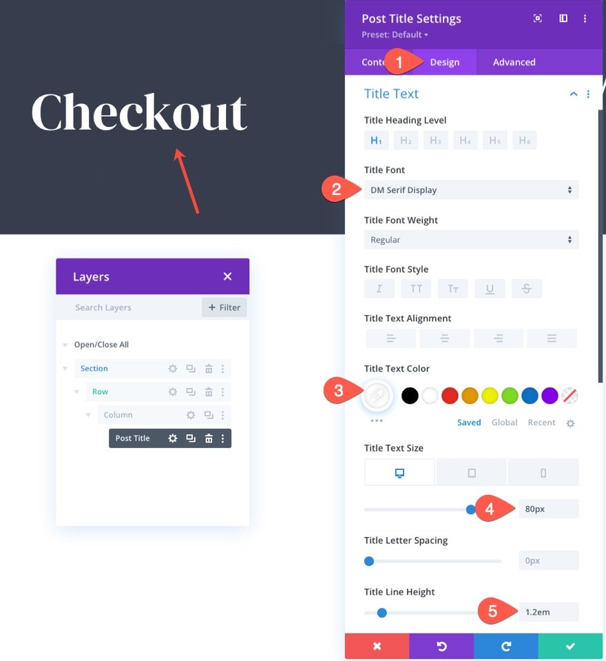 plantilla de página de pago de woocommerce para Divi