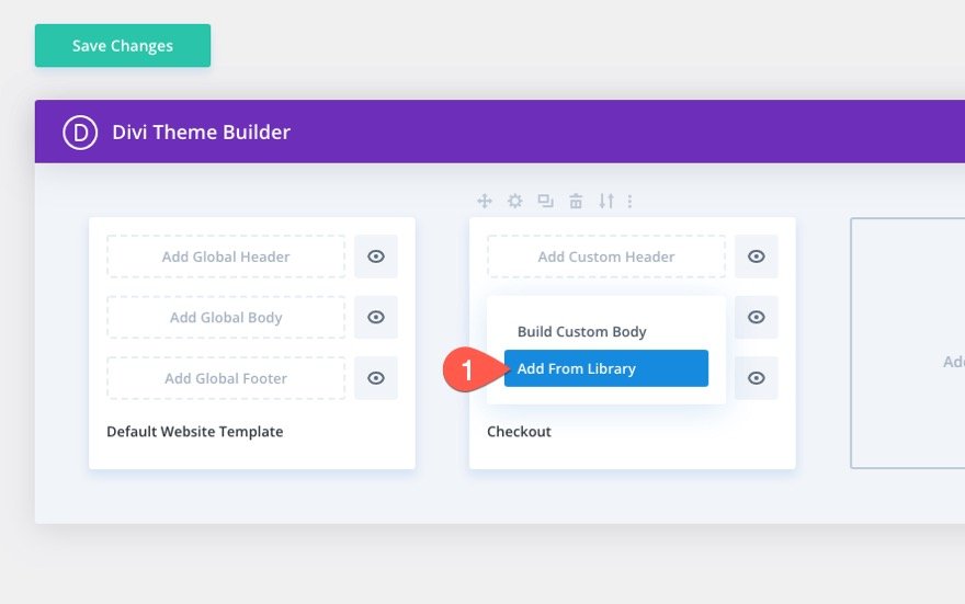 plantilla de página de pago de woocommerce para Divi