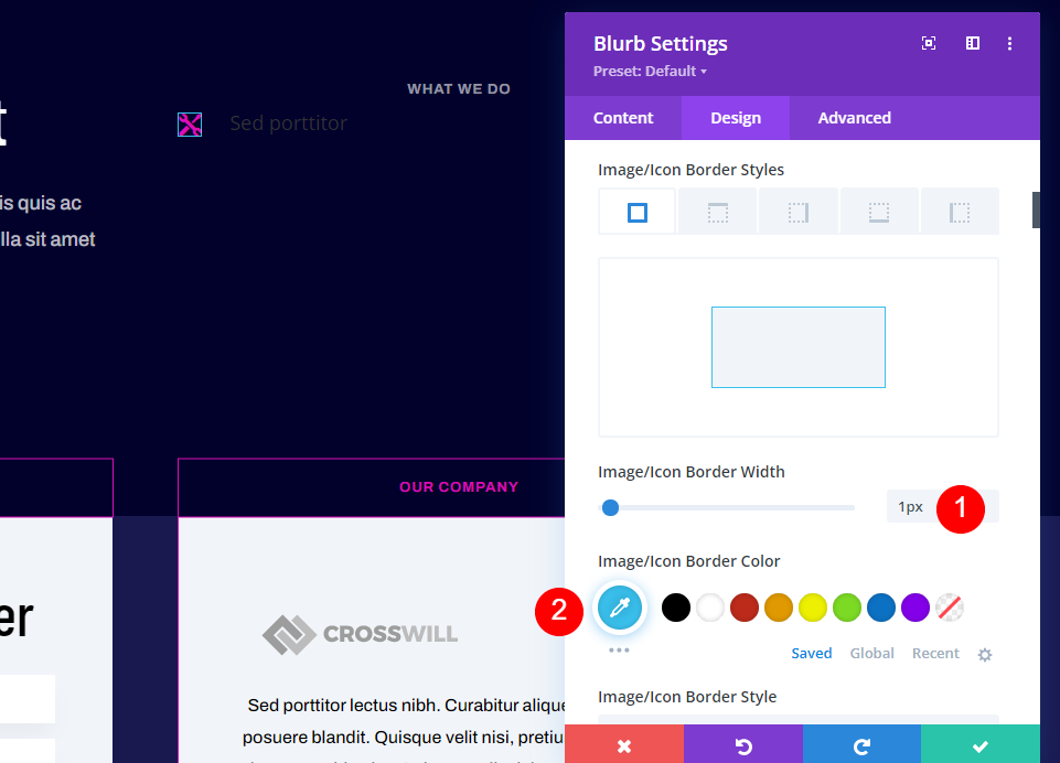 Configurar el módulo de Blurb