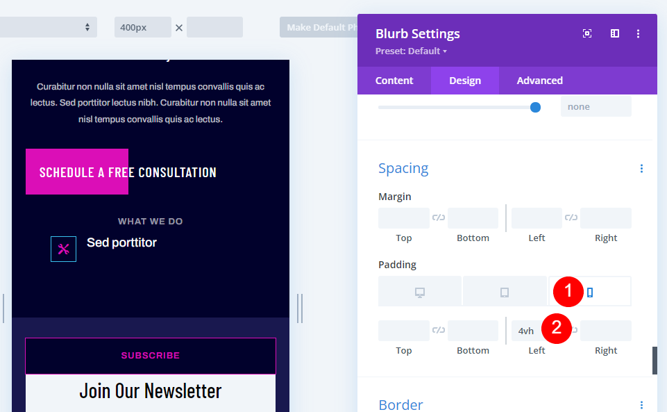 Configurar el módulo de Blurb