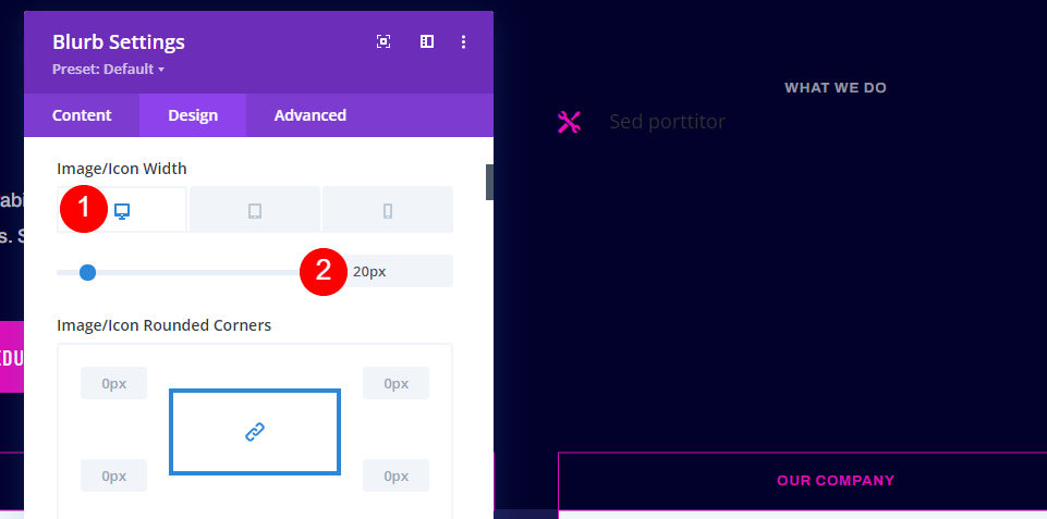 Configurar el módulo de Blurb