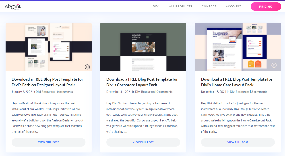 قم بتضمين البيانات الوصفية في قالب منشور المدونة الخاص بك مع Divi