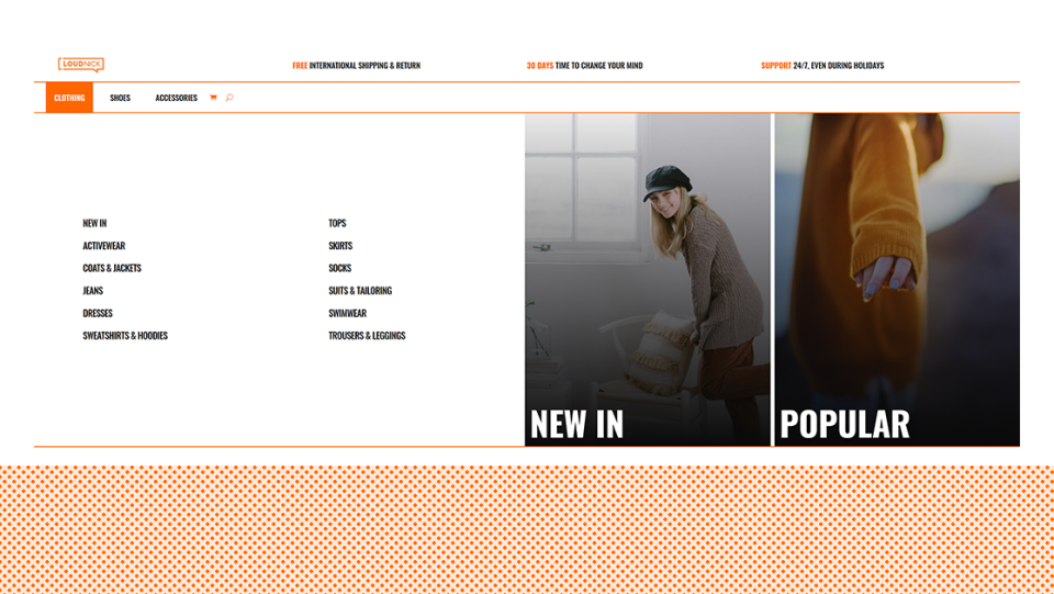 Mega Menu eCommerce