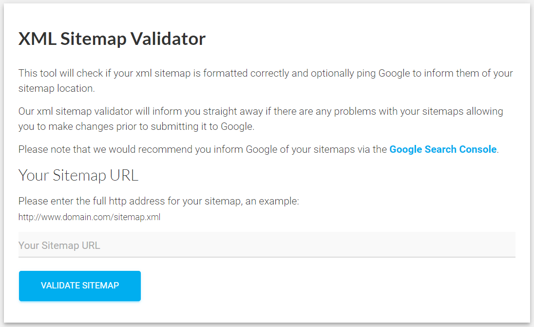 XML-Sitemap-Validator