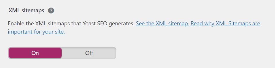 Yoast SEO-Sitemap-Einstellungen