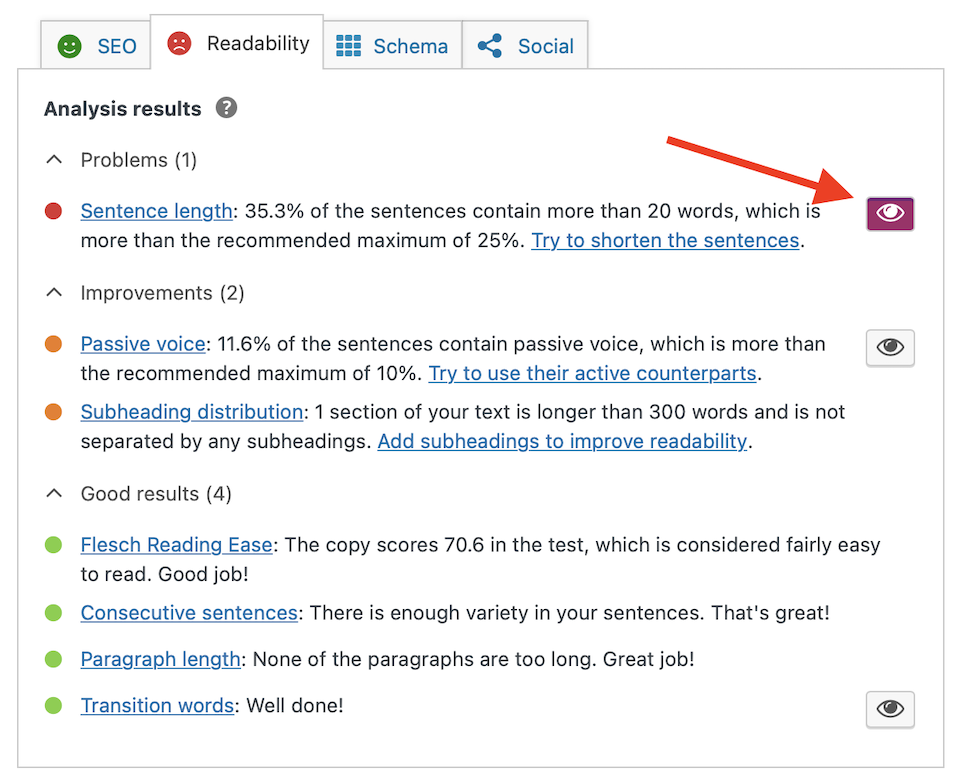 yoast seo 可读性