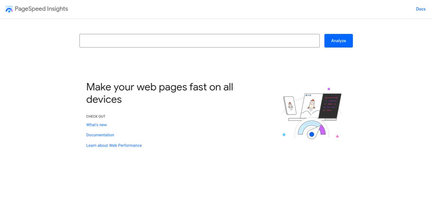 PageSpeed Insights 工具。