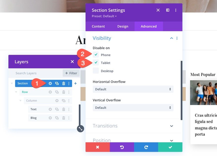 divi 블로그 모듈 플로팅 카드