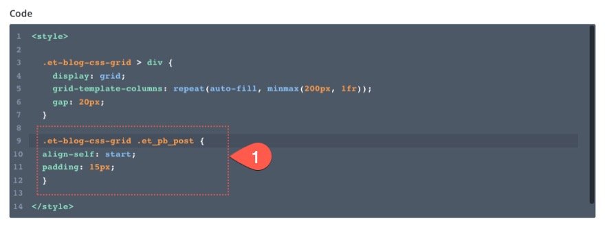 Ändern Sie die Anzahl der Spalten für das Divi-Blog-Modul mit CSS Grid