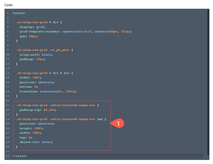 Ändern Sie die Anzahl der Spalten für das Divi-Blog-Modul mit CSS Grid