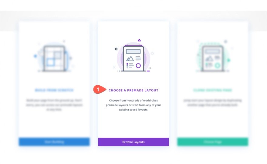 cara menggunakan paket tata letak premade di situs web divi Anda