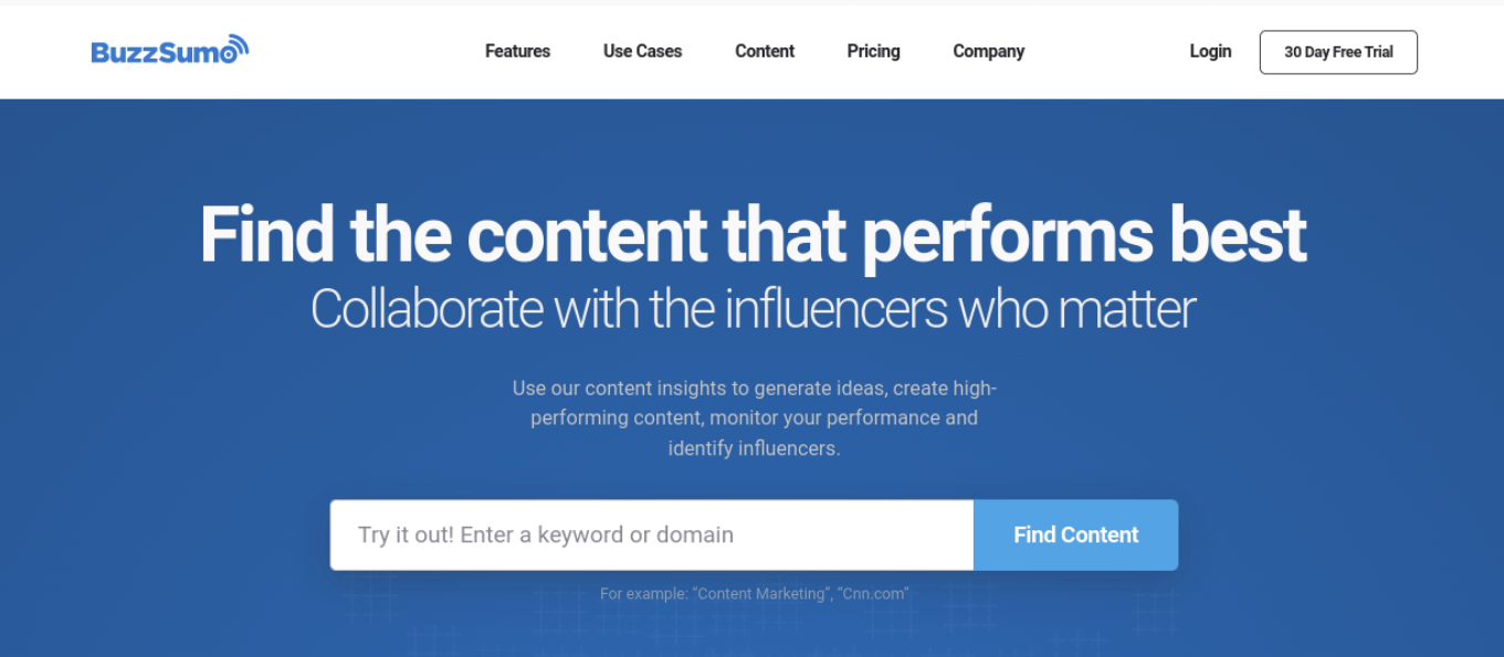 เว็บไซต์ BuzzSumo