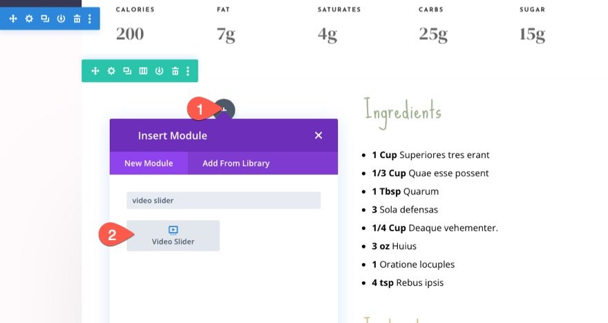 divi 粘性视频滑块