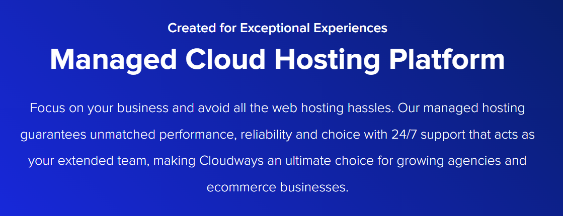 Cloudways เป็นหนึ่งในผู้ให้บริการโฮสติ้ง WordPress ที่มีการจัดการที่ดีที่สุด
