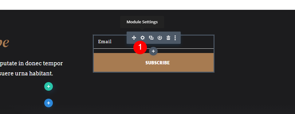 Paramètres du module d'option d'e-mail